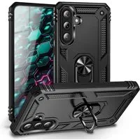 Nalia Smartphone-Hülle Samsung Galaxy A37 17 cm (6,7 Zoll), RINGDEFEND Case - Militär-Schutz, 360° Ring-Halter & Standfunktion