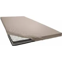 Estella Spannbettlaken Jersey Topper aus Baumwolle mit Elasthan, Jersey, Gummizug: rundum, (1 Stück), für Topper bis 10 cm Höhe