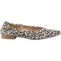 Paul Green Paul Green 1224-039, Ballerina, Braun / Leo-Look, Damen Ballerina