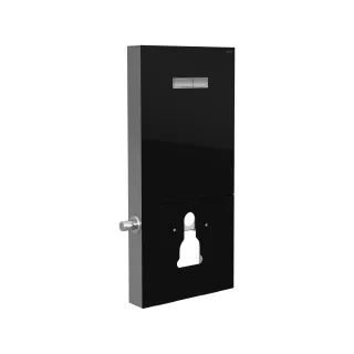 VitrA Vitrus Stand-Spülkasten inklusive Armatur für Wand-WCs mit Bidetfunktion Schwarz,870-5771-01 870-5771-01