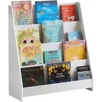 SoBuy Bücherregal DE-KMB32, Kinder Bücherregal Kinderregal, mit 4 Ablagefächern, Kinderzimmer