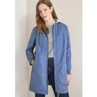 CECIL Langjacke mit Reißverschlusstasche am Ärmel, mit Kapuze aus Sweatmaterial
