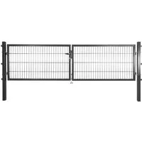 Arvotec Zaundoppeltür ESSENTIAL, Breite: 300 cm, Höhe: 80 - 200 cm, zum Einbetonieren