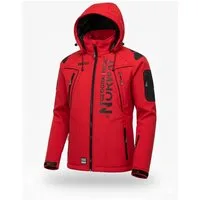 Geographical Norway Softshelljacke Herren – leichte wasserabweisende Übergangsjacke für Frühling (Sommer atmungsaktiv winddicht Größen S–7XL, 1-St) Mit Kapuze