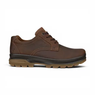 Ecco Herren Camel Brown Leder wasserdichte Freizeitschuhe – Rugged Track 25