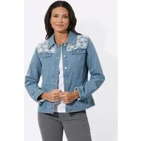 Sieh an! Allwetterjacke Jeans-Jacke Langarm