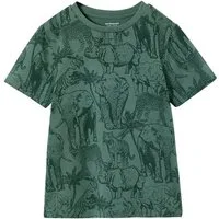vertbaudet Kurzarmshirt T-Shirt mit Print und Recycling-Baumwolle Jungen
