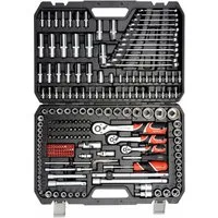 Yato Steckschlüssel YT-38841 216-teiliges Steckschlüssel-Werkzeugset, Steckschlüsseleinsätze mit AS-Drive-System, im Koffer