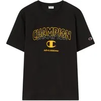 Champion T-Shirt Graphic Tee Kurzarm, mit Rundhalsausschnitt, ohne Verschluss, aus Baumwolle