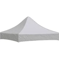 vidaXL Pavillon-Ersatzdach Partyzelt-Dach 2x2 m Weiß 270 g/m², 200 x 200 cm