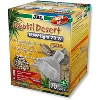 JBL GmbH & Co. KG Terrarienleuchte JBL ReptilDesert L-U-W Light alu 70 Watt Breitstrahler für Wüstenterra