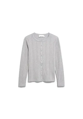 Armedangels - POINTELLE CARDIGAN silver melange - Gr. - L