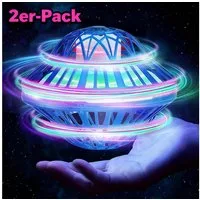 POPOLIC Spielball Fliegender Ball, Magisches 360° Fliegender Ball Für Kinder (2-St., Langlebiges Flying Ball Drohne Mit LED), Einfache Steuerung Hover Ball Spielzeug Geschenke für 6-12 Jahre