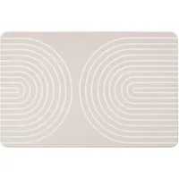 WENKO Badematte Modell Nazca, Höhe 10 mm, schnell trocknend, rechteckig, rutschfest, stark wasserabsorbierend, aus Kieselgur