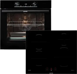 GORENJE Backofen-Set "BOP6737E02BK" mit Teleskopauszug nachrüstbar Pyrolyse-Selbstreinigung 2 Stk. tlg. Pyrolyse: Selbstreinigung durch hohe Hitze ohne Chemie