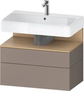 Duravit Qatego Waschtischunterbau wandhängend Basalt Matt 790x470x590 mm - QA4394030430000 QA4394030430000