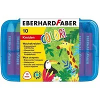 Eberhard Faber Wachsmalstift 10 Colori Wachsmalkreiden farbsortiert