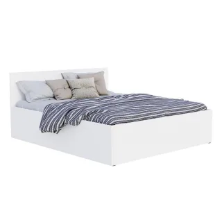 FDM Stauraumbett, Weiß, Holzwerkstoff, 120x200 cm, Schlafzimmer, Betten