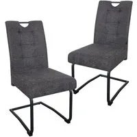 B&D home Freischwinger SOFIA (Set, 2 St), mit Taschenfederkern-Sitz und Griff, 140kg belastbar