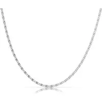 Made by Nami Edelstahlkette Minimalistische Halskette für Damen mit starkem Karabiner-Verschluss, Choker-Kette Frauen & Mädchen Filigrane Gliederkette