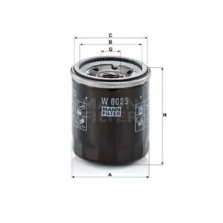 MANN ?lfilter Dacia Dokker Duster Renault Clio Espace Scenic