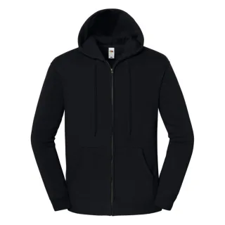 Fruit of the Loom - "Iconic Premium" Sweatjacke für Herren, mit Kapuze (Schwarz)