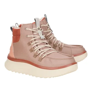 HEYDUDE Wendy Peak Apres PU beschichtetes Segeltuch Damen Wüste braun Stiefel