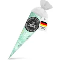 itenga Schultüte itenga Geschwisterschultüte 35cm Pflanzen VIEL GLÜ