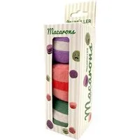 Aumüller Tierkuscheltier Katzenspielzeug Macarons, 3er Set, mit Katzenminze und Silver Vine, 100% Polyester (Schmuseplüsch)
