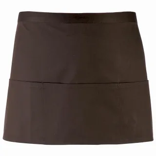 Premier Ladies/Womens Colours 3 Pocket Schürze (2er Pack) (Braun)