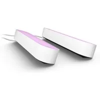Philips Hue LED Lichtleiste White & Color Ambiance Play Lightbar Doppelpack mit Netzteil, Abschaltautomatik, Bluetooth, CCT - über Fernbedienung, Dimmfunktion, Einschlafhilfe, Farbsteuerung, Farbwechsel, Memory, nach Trennung vom Netz, Nachtlichtfunk