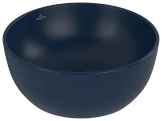 Villeroy & Boch Aufsatzwaschbecken Artis 438932 325x 325mm Rund ohne Überlauf Nightfall CeramicPlus 438932R6