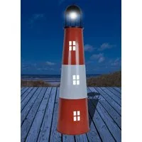 Jürgen Westerholt GmbH LED Solarleuchte LED Solar-Leuchtturm Außendekoration Garten Leuchtturm, LED fest integriert, Dämmerungssensor, freistehend