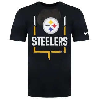 Nike NFL Pittsburgh Steelers Legend Goal Post Herren-T-Shirt, Schwarz