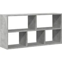 vidaXL Regal Wandregal Betongrau 100x25x50 cm Holzwerkstoff, 1-tlg.