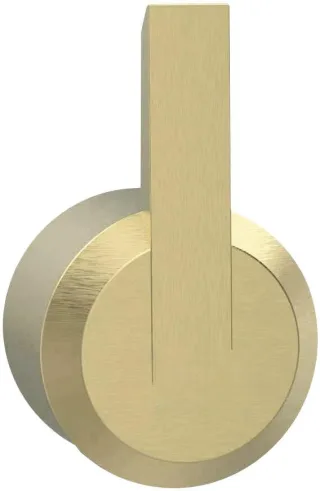Neuesbad Serie 200 Einzelhaken, Gold Gebürstet NB1DEADAR1111