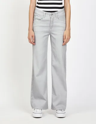 GANG - 94AMELIE WIDE - wide fit silver grey wash - Gr. - 31