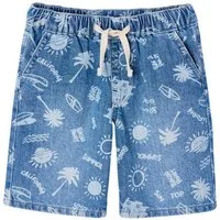 vertbaudet Shorts Jungen Jeans-Shorts mit Dehnbund Bundweite verstellbar