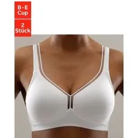 petite fleur by Lascana T-Shirt-BH (Packung, 2 Stück) ohne Bügel aus Baumwolle – auch ideal für große Größen, bequemer BH