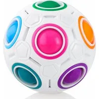 Cubidi 3D-Puzzle Regenbogenball - Geschicklichkeitsspiel für Kinder und Erwachsene, Puzzleteile, Knobelspiel für Mädchen und Jungen ab 6 Jahren