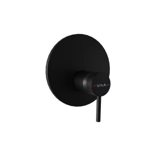 VitrA Minimax Round Einhebel-Brausearmatur V-Box Unterputzmontage Schwarz Matt,A4371136EXP A4371136EXP