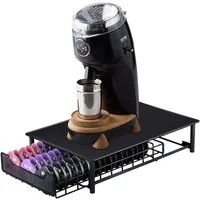 JEOBEST Klappstuhl Kaffee Kapselhalter, Aufbewahrungsschublade, für 60 Stück Kaffeekapseln