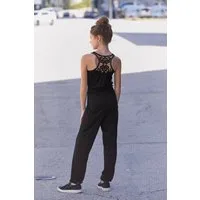 KIDSWORLD Overall, Jumpsuit mit aufwendiger Spitze im Rücken mit Spitzeneinsatz im Rücken