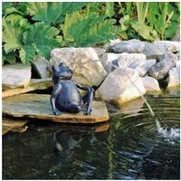 Ubbink Wasserspeier Frosch, 20,5 cm Höhe, ohne Schlauch und Pumpe