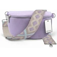 ARTVALL Umhängetasche Cord Handtasche Brusttasche Schultertasche Lila (Tasche inkl. Taschenband), Cord Bauchtasche Cordtasche Stoff weich abnehmbarer Taschengurt Klein