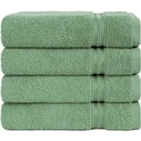 HAMMETEX Handtuch Set 4er Set Handtücher 50x100 cm, 100% Baumwolle, Weich & Saugstark, Frottier (Set, 4-St), mit Bordüre, einfarbig, weich