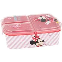 Stor Lunchbox Kinder Brotdose mit Unterteilung 3 Fächer Brotbox Brotbüchse, Kunststoff, (1-tlg), Stitch