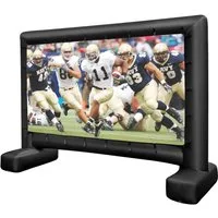 COSTWAY Leinwand aufblasbar, Projektionsleinwand 116 Zoll, 16:9, HD, 4K