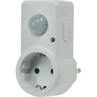 ChiliTec Bewegungsmelder Zwischensteckdose mit Bewegungsmelder, 120° 9m
