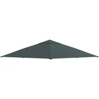 MC Star Pavillon-Ersatzdach Pavillondach 3x3m Ersatzdach für Pavillonabdeckung, Sonnenschutz, (aus Polyester, dunkelgrau für Garten & Terrasse)